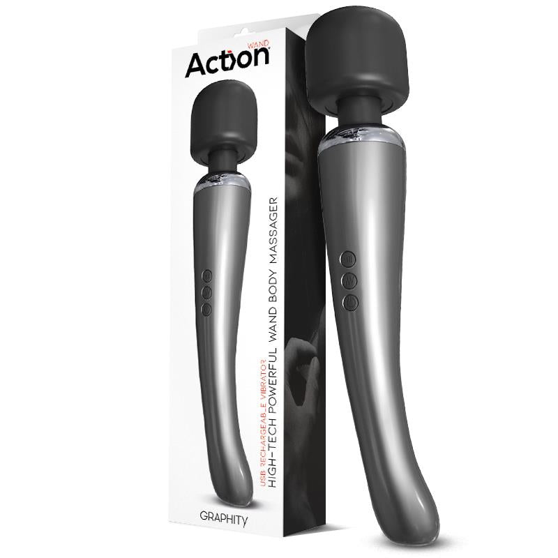AC-174 ACTION Graphity High-Tech Wand Super Powerful Wireless USB Graphite Silicone