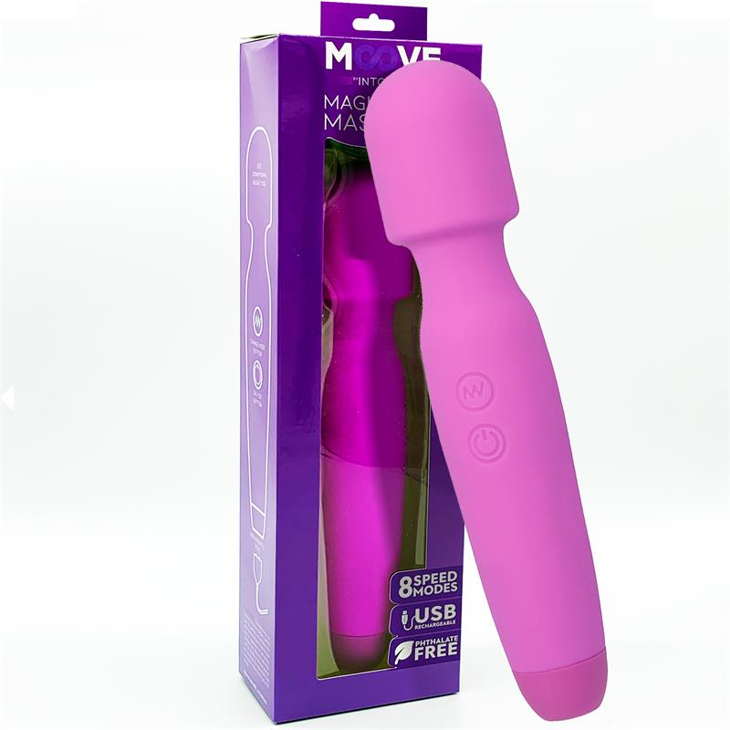 MOOVE Magic Wand Massager Silicone Purple MO-066