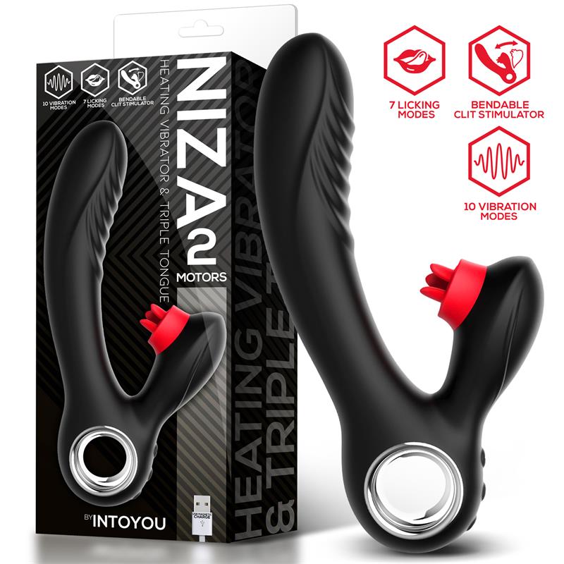 Niza Vibe with Heating and Clitoris Triple Tongue Reference: U-099
