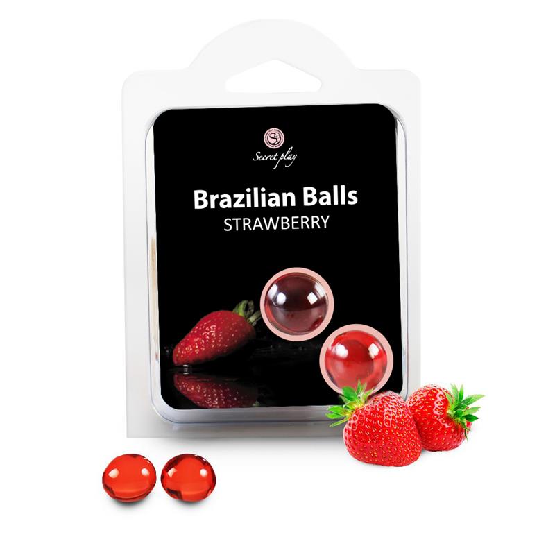Set 2 Brazilian Balls Strawberry Aroma