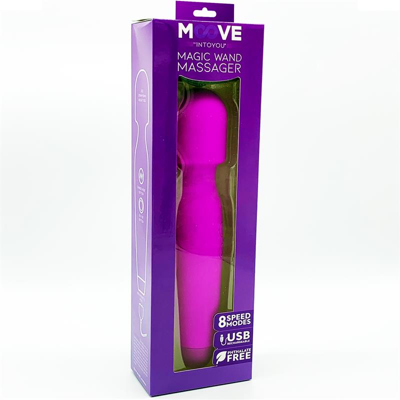 MOOVE Magic Wand Massager Silicone Purple MO-066