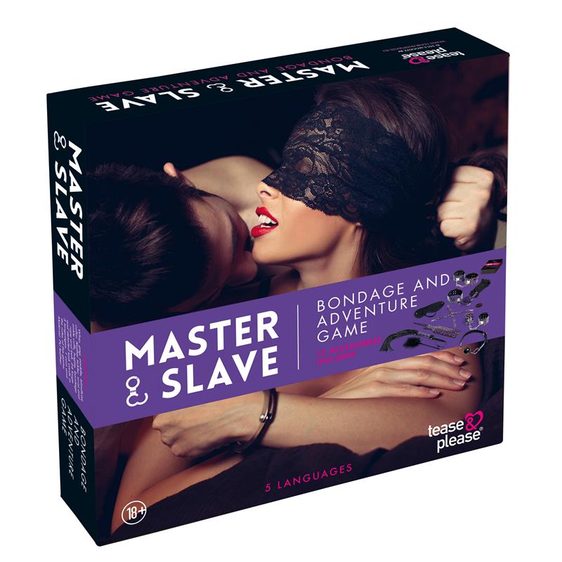 TEASE & PLEASE MASTER & SLAVE BONDAGE GAME PURPLE E27960
