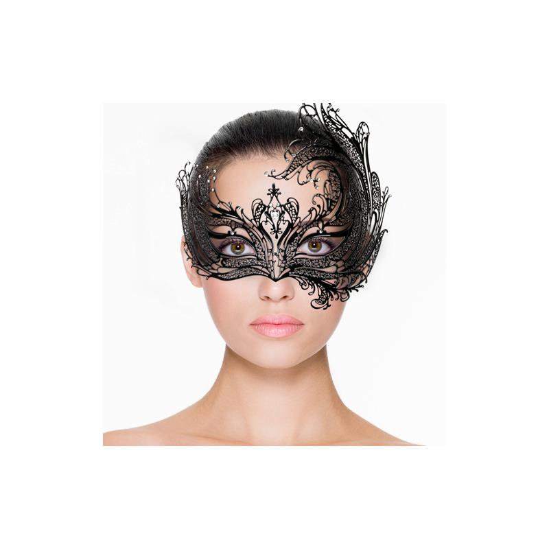 METAL MASK ASYMMETRICAL BLACK ET116BLK