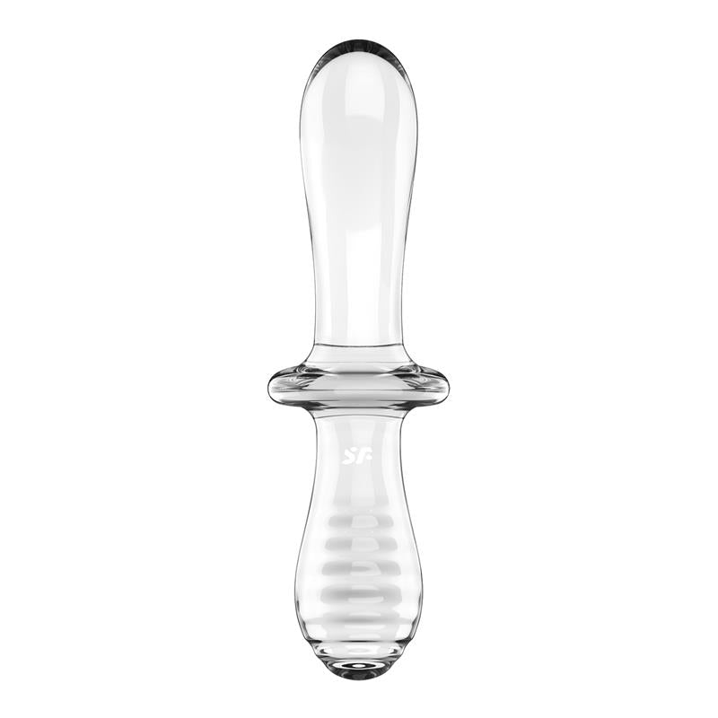SATISFYER Stimulator Double Crystal Hot and Cold Clear