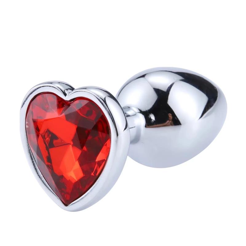 AFTERDARK HEART SHAPED BUTT PLUG RED SCARLET SIZE S AD-239