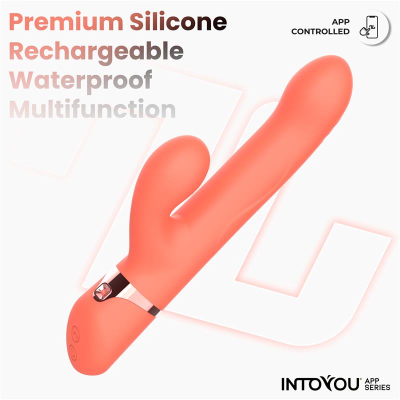INTOYOU APP SERIES Mindy Vibe with Up and Down Beads Ring, Finger and Pulsation with APP IN-479