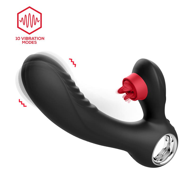 Niza Vibe with Heating and Clitoris Triple Tongue Reference: U-099