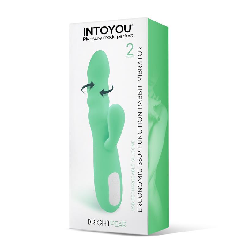 BRIGHTPEAR VIBE AND ROTATOR WITH RABBIT DOUBLE U-544