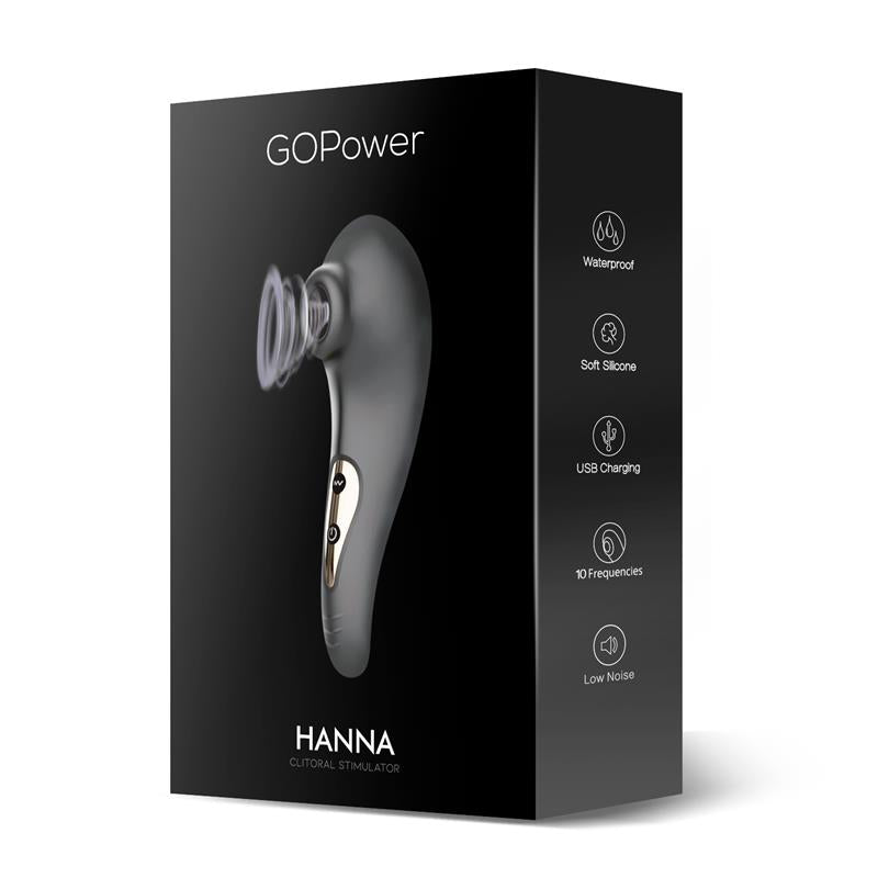 GOPOWER HANNA CLITORAL STIMULATOR USB SILICONE GO-664