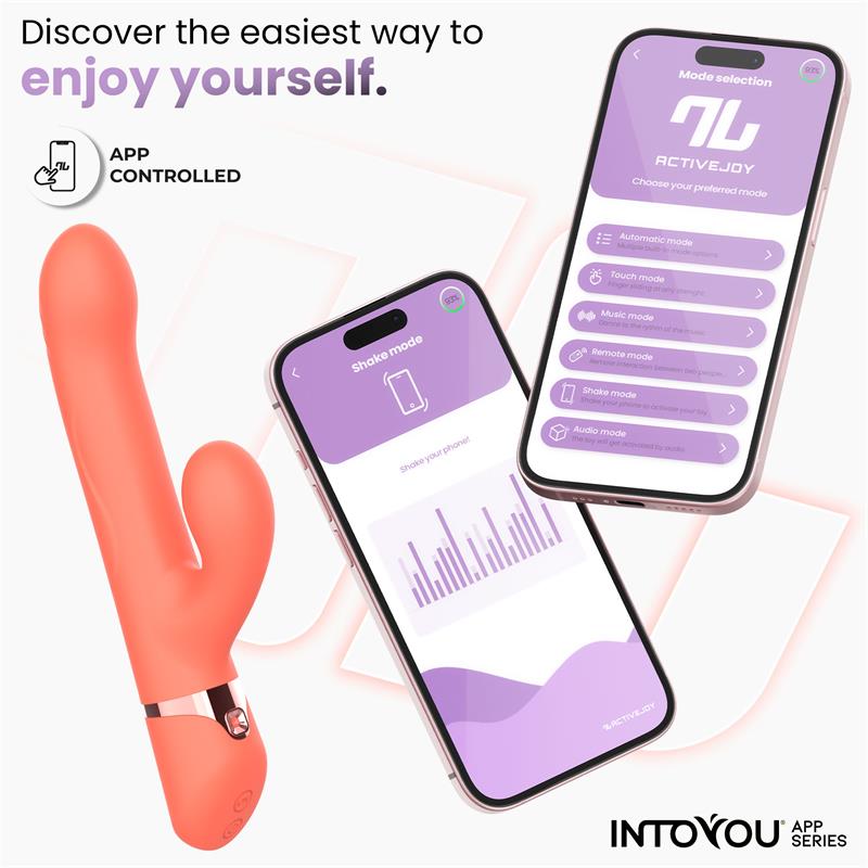 INTOYOU APP SERIES Mindy Vibe with Up and Down Beads Ring, Finger and Pulsation with APP IN-479