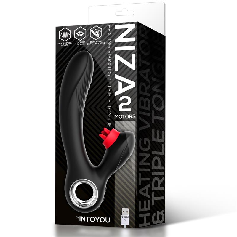 Niza Vibe with Heating and Clitoris Triple Tongue Reference: U-099