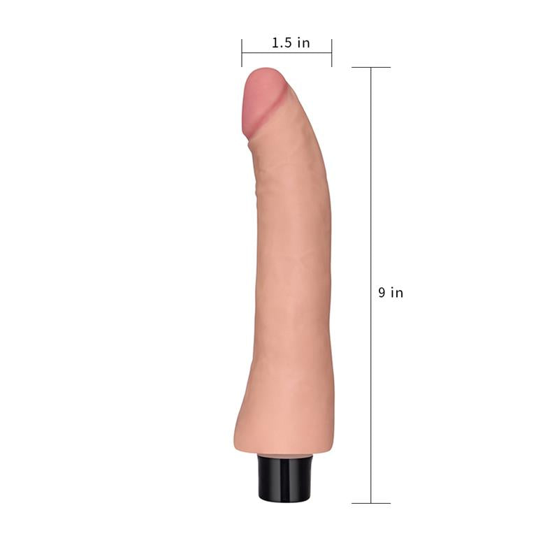LOVETOY VIBE REAL SOFTEE 9" FLESH LV0915
