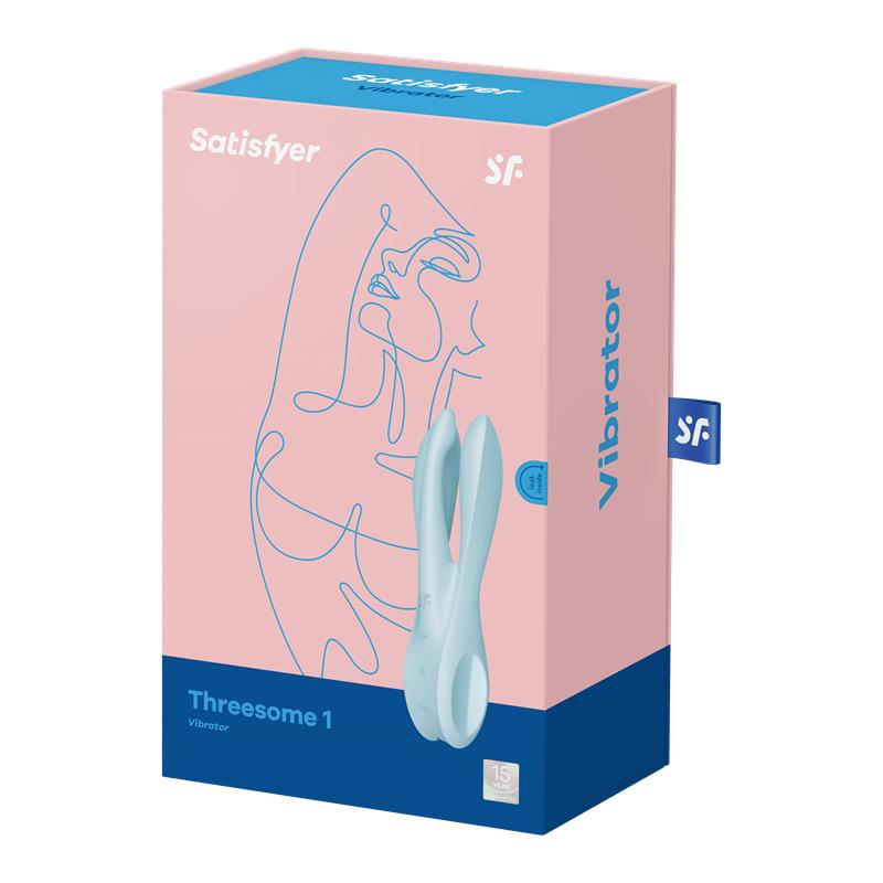 SATISFYER Vibe Threesome 1 Light Blue