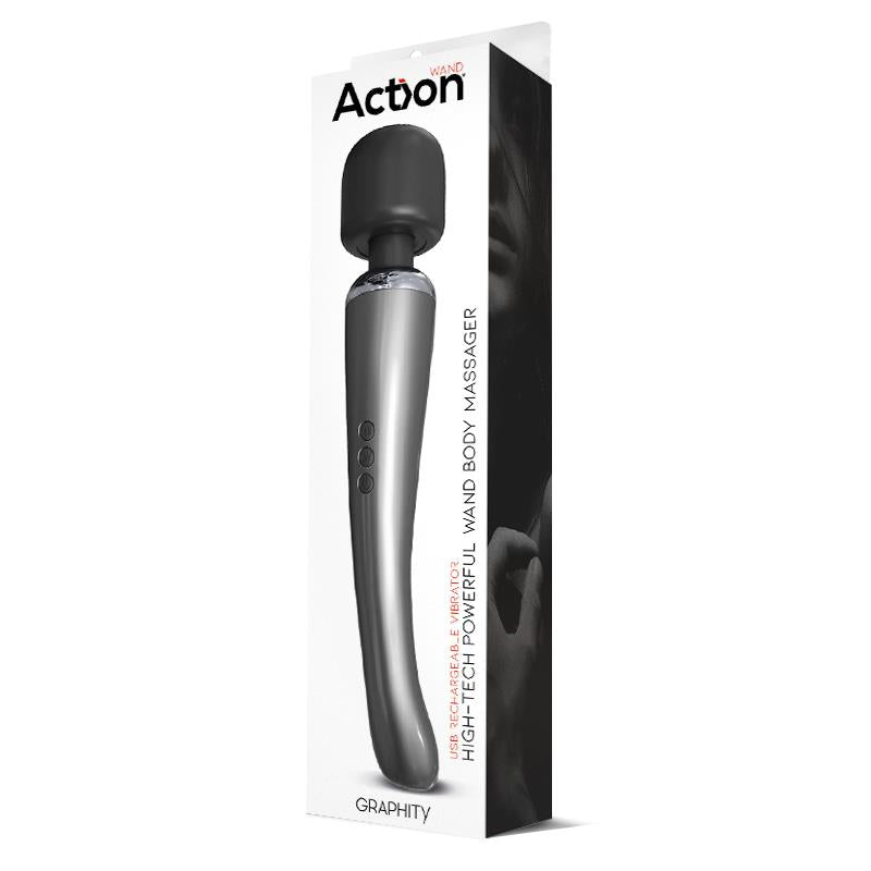 AC-174 ACTION Graphity High-Tech Wand Super Powerful Wireless USB Graphite Silicone