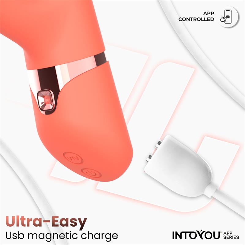 INTOYOU APP SERIES Mindy Vibe with Up and Down Beads Ring, Finger and Pulsation with APP IN-479