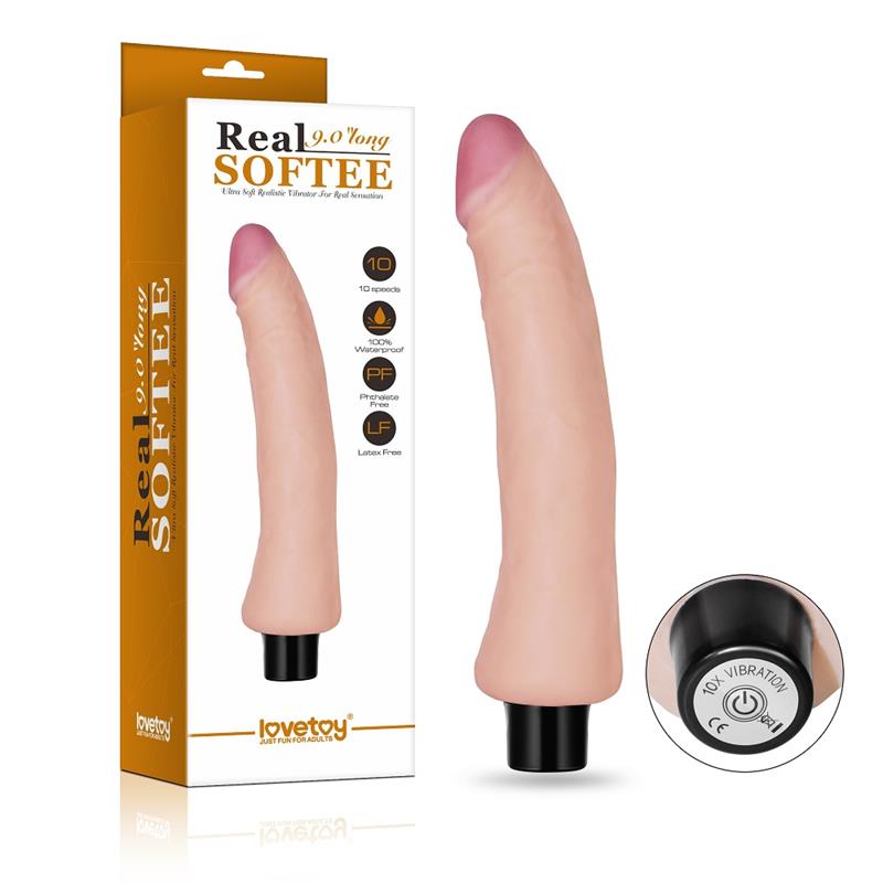 LOVETOY VIBE REAL SOFTEE 9" FLESH LV0915