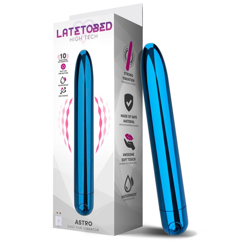 LATETOBED ASTRO VIBE 10 FUNCTIONS 18.5 CM USB BLUE LT-694