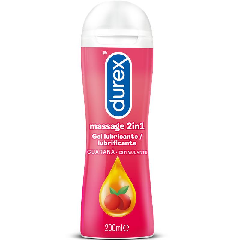 DUREX MASSAGE GEL AND LUBRICANT 2 IN 1 GUARANA 200 ML 5038483957424