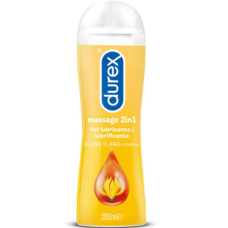 DUREX MASSAGE GEL AND LUBRICANT YALNG YLANG PLAY SENSUAL 200 ML 5038483957400