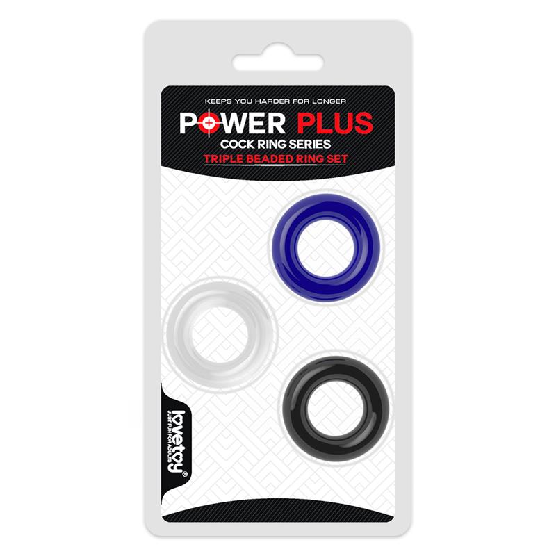 LOVETOY PACK OF 3 PENIS RING LV343001