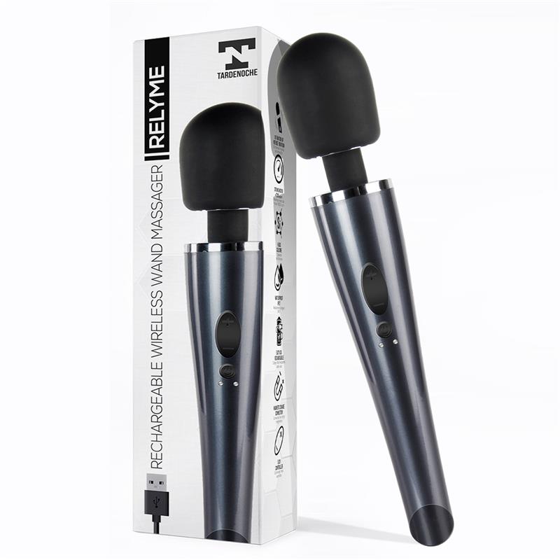 TARDENOCHE WAND MASSAGER USB RECHARGABLE SILICONE WATERPROOF T-105