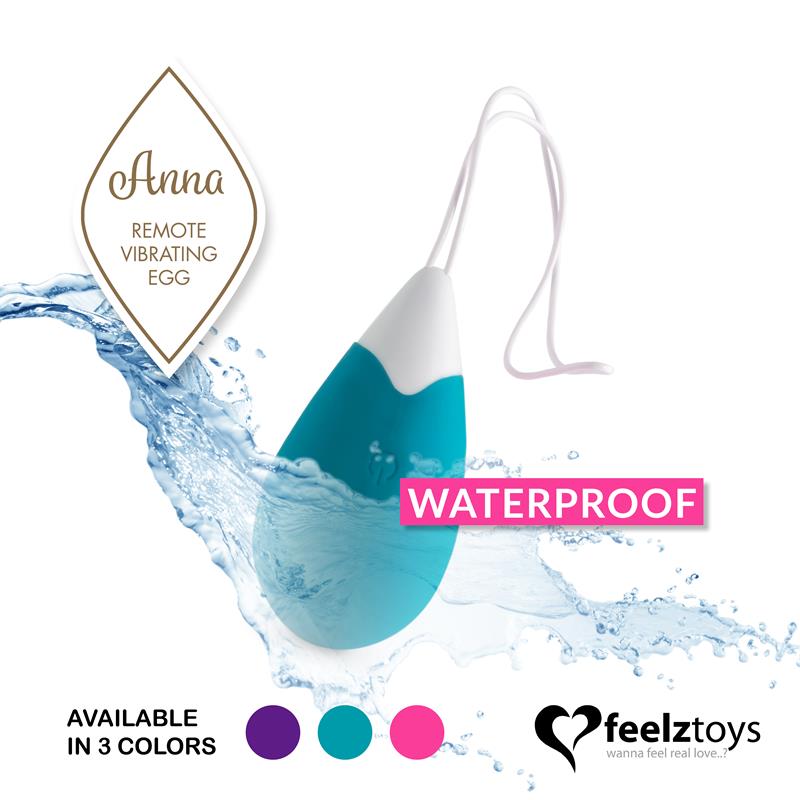 ANNA VIBRATING EGG WITH REMOTE CONTROL USB DEEP GREEN