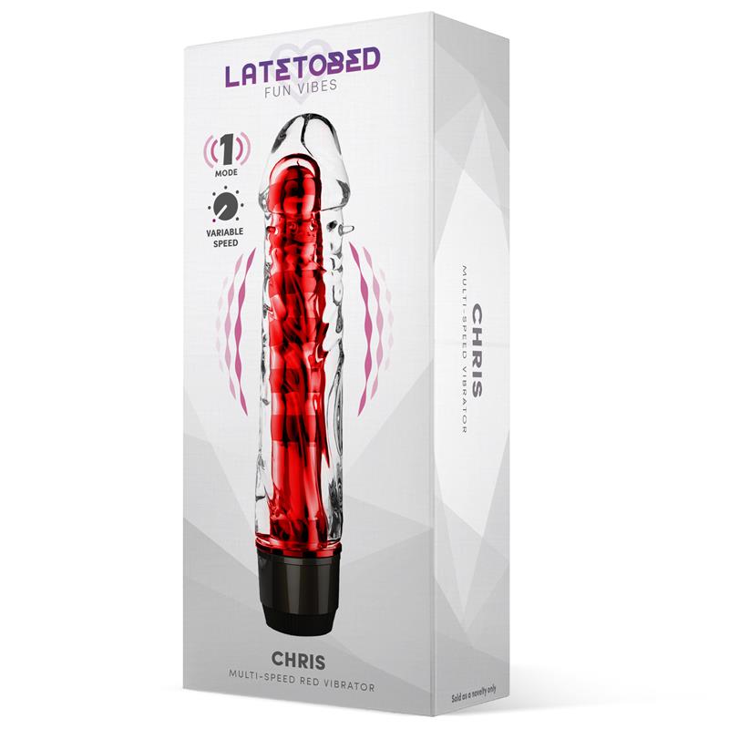 LATETOBED CHRIS MULTI-SPEED VIBE RED Reference: G-883/g-882