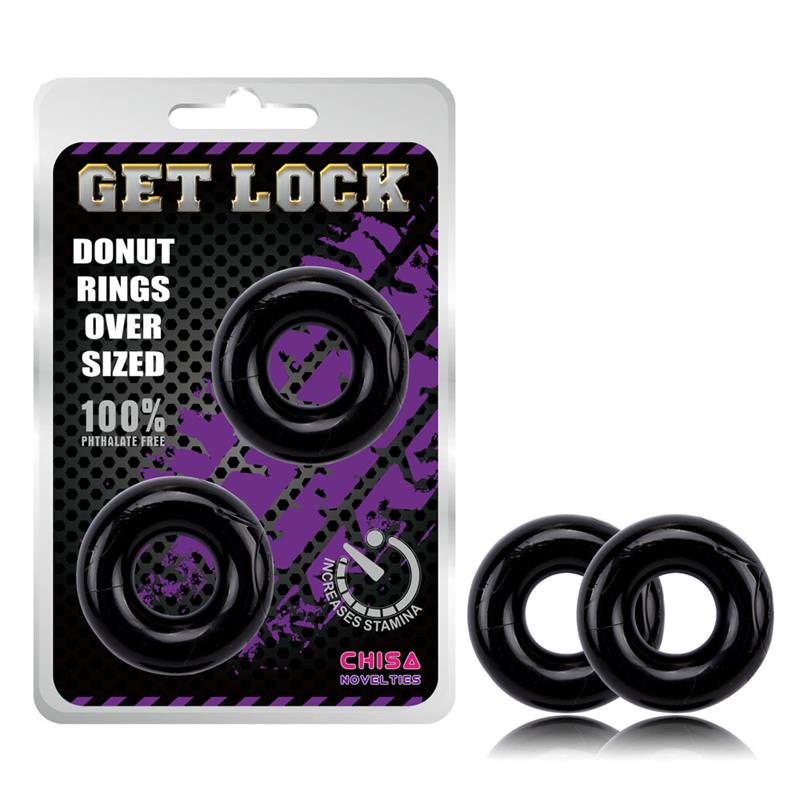 CHISA DONUT RINGS OVER SIZED BLACK CN-370300989