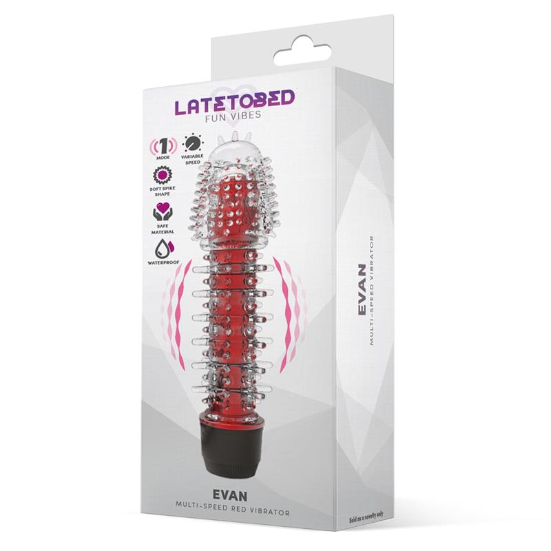 LATETOBED EVAN VIBE MULTI SPEED RED Reference: LT-671/G-885/G-884