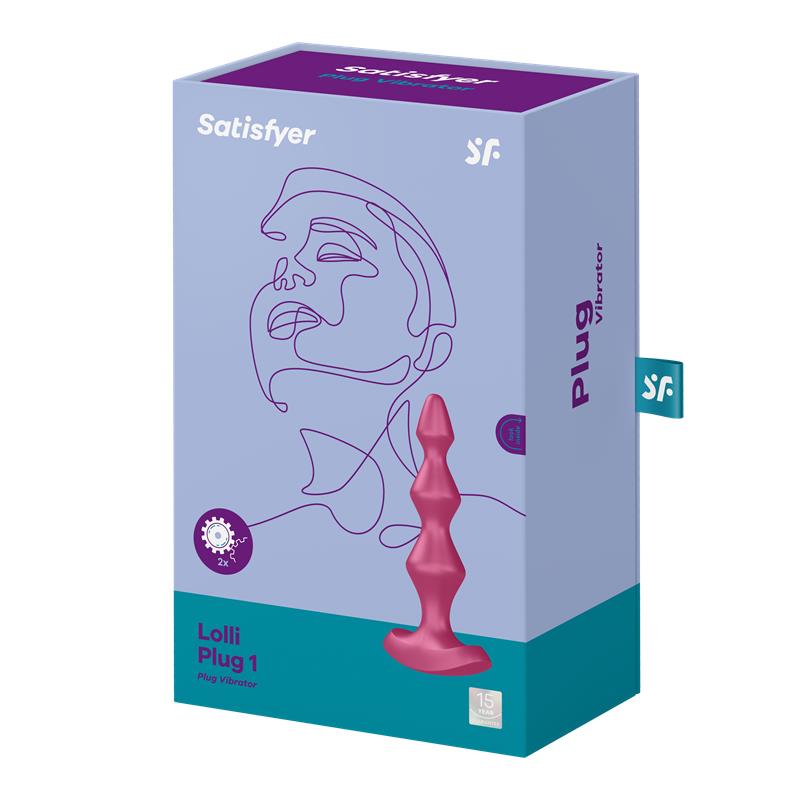 SATISFYER ANAL PLUG WITH VIBRATION LOLLI PLUG 1 BERRY Reference 4061504003207