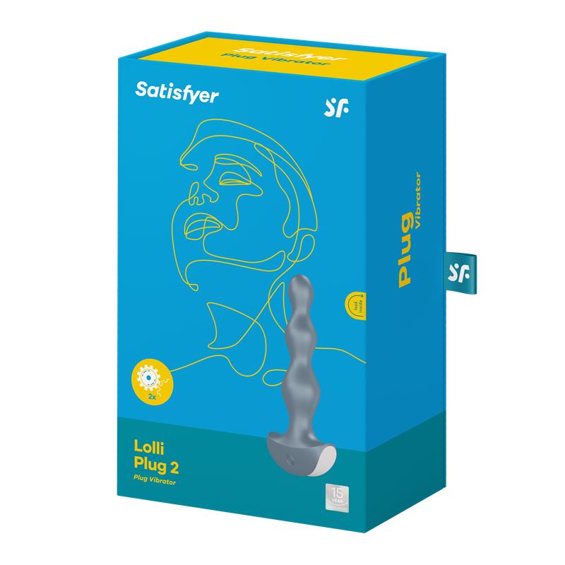 SATISFYER ANAL PLUG WITH VIBRATION LOLLI PLUG 2 ICE Reference 4061504003269