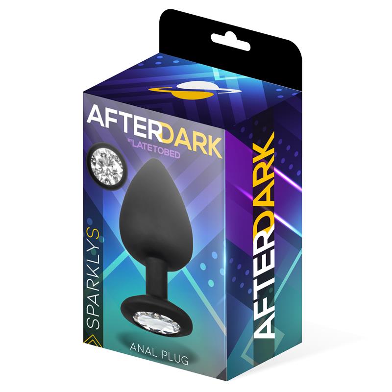 AFTERDARK SPARKLY BUTT PLUG SILICONE SIZE S 7.5 CM X 2.6 CM AD-281
