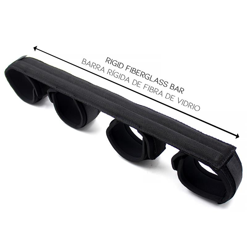 FETISH ADDICT SPREADER BAR WITH RIGID BAR AND SOFT CUFFS 8436583799949