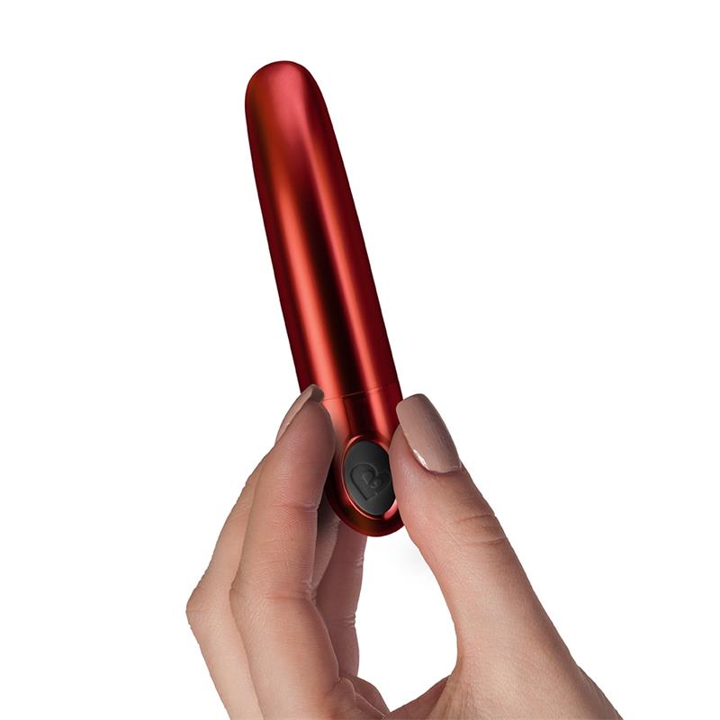 ROCKSOFF TRULY YOURS VIBRATING BULLET RUBY CARESS METALLIC RED 10ELPSMTRD