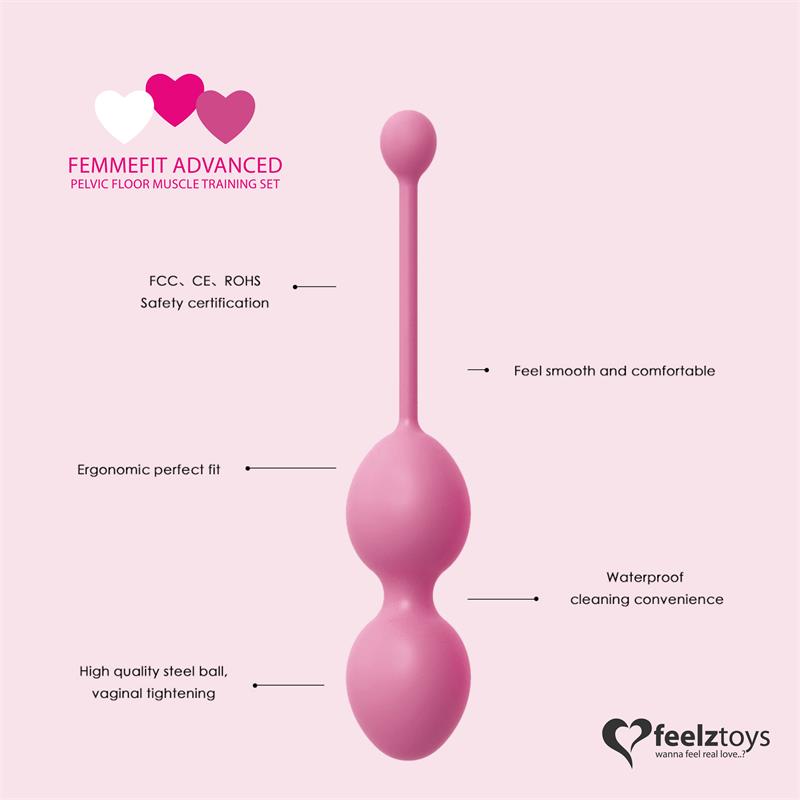 FEELZTOYS FEMMEFIT SET 3 ADVANCED PELVIC FLOOR EXERCISE BALLS E27895