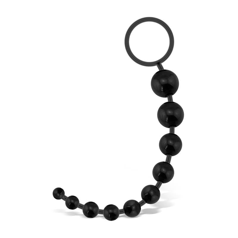 LATETOBED G.FLEX BENDABLE THAI ANAL BEADS BLACK LT-660