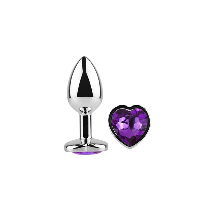 AFTERDARK HEART SHAPED BUTT PLUG PURPLE LAVENDER SIZE S AD-247