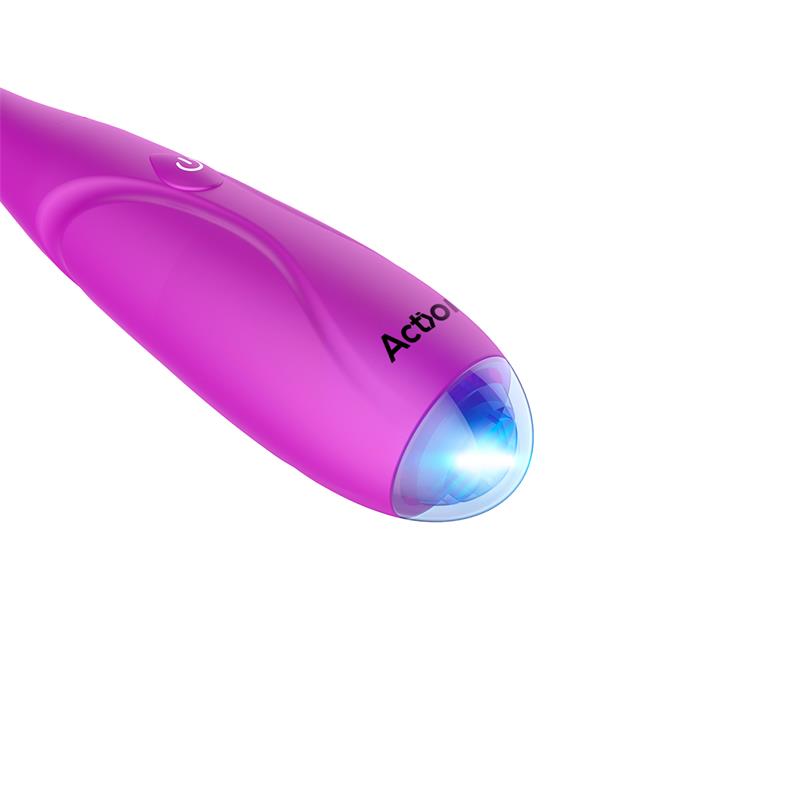 ACTION NO. TWELVE G-SPOT STIMULATOR WITH LED LIGHT POWERFUL MOTOR USB SILICONE Reference: AC-228