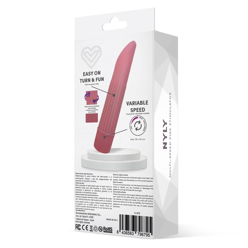 LATETOBED NYLY MULTI-SPEED STIMULATOR PINK LT-679