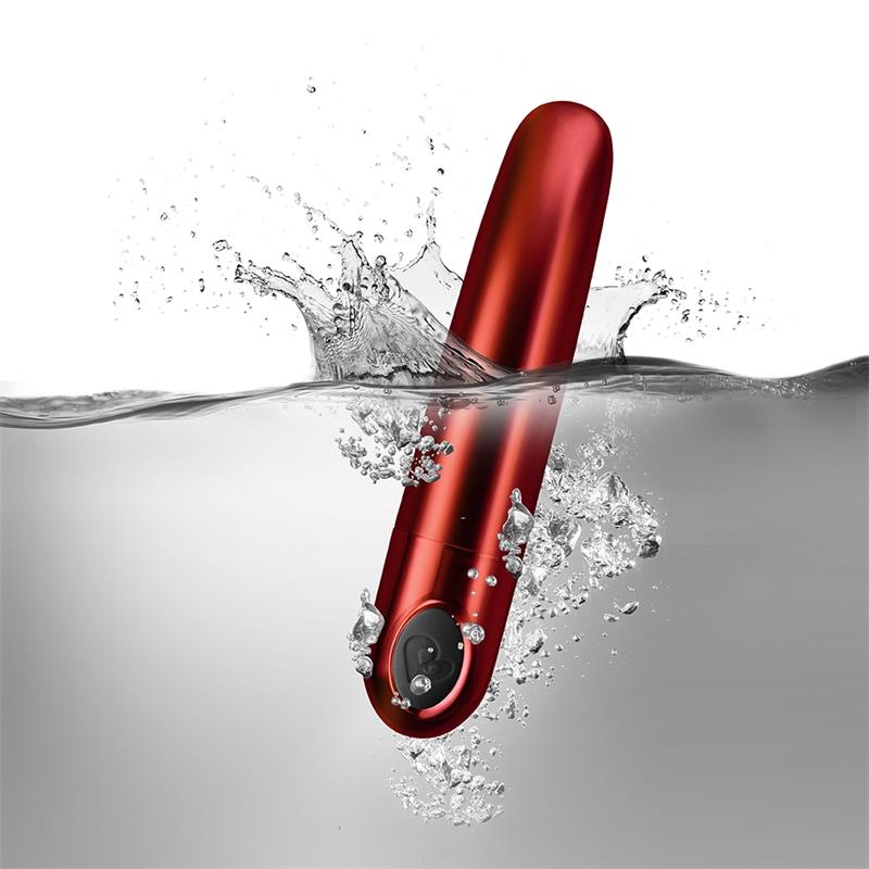ROCKSOFF TRULY YOURS VIBRATING BULLET RUBY CARESS METALLIC RED 10ELPSMTRD