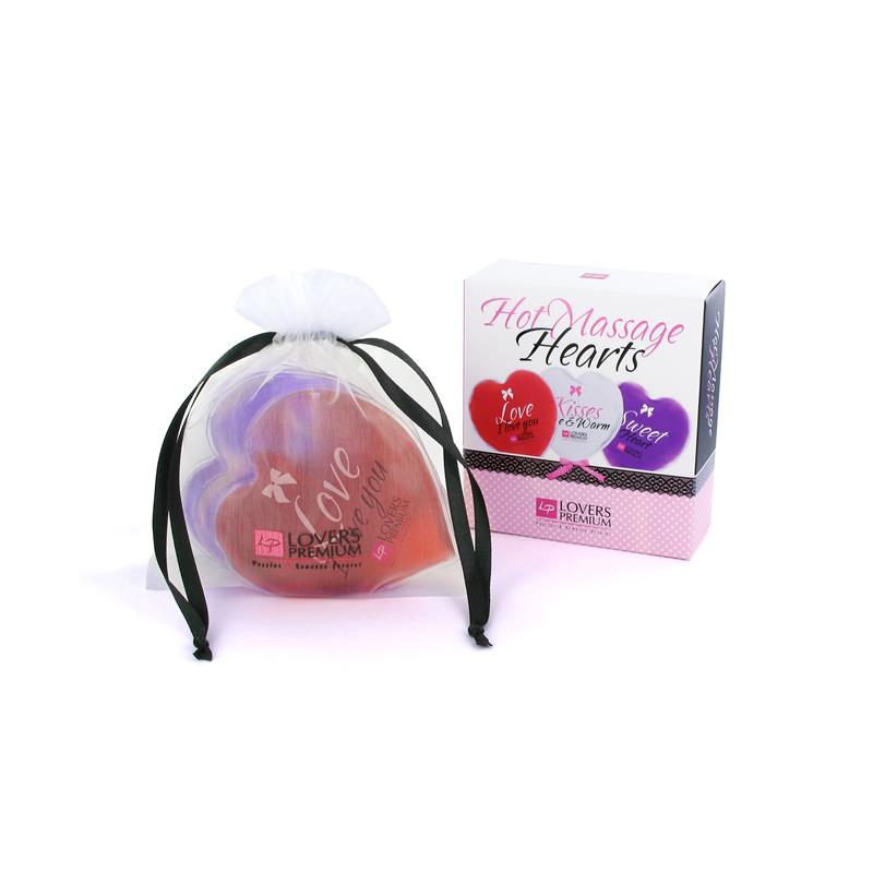 HOT MASSAGE HEARTS (3 PCS)