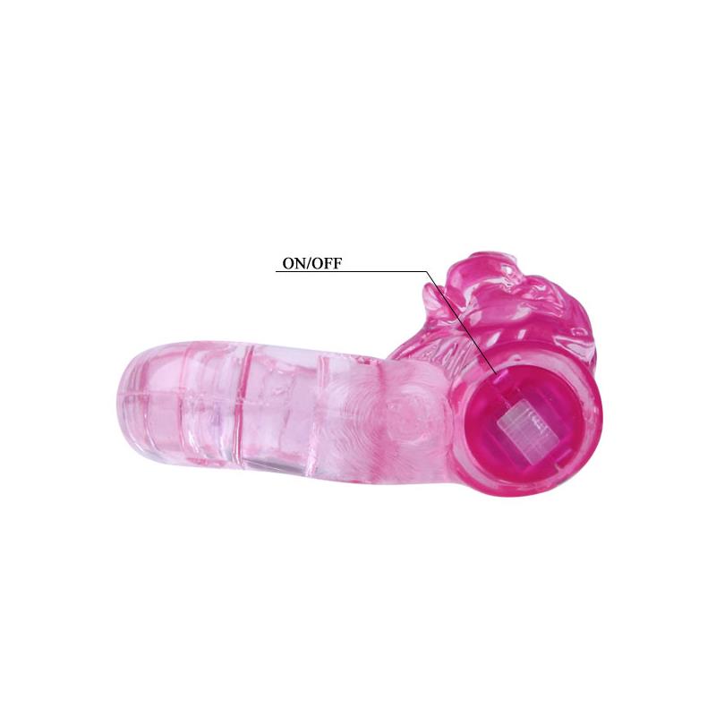 BAILE VIBRATING COCK RING BEAR PINK Reference: BI-010084A