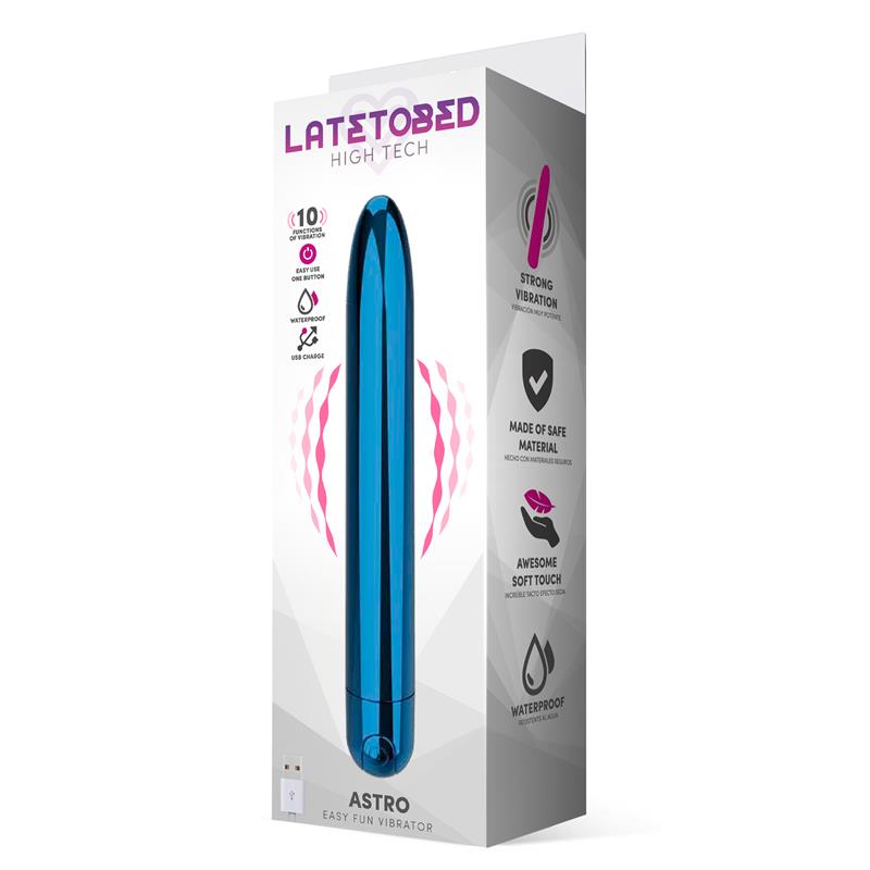 LATETOBED ASTRO VIBE 10 FUNCTIONS 18.5 CM USB BLUE LT-694