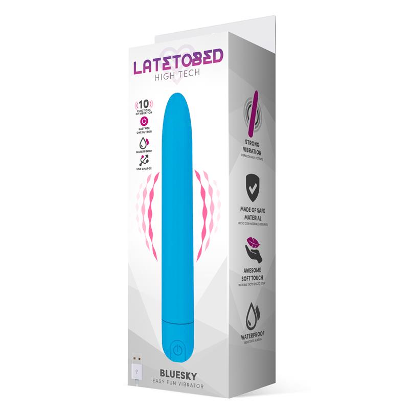 LATETOBED BLUESKY VIBE 10 FUNCTIONS 18,5 CM USB MATE BLUE LT-695
