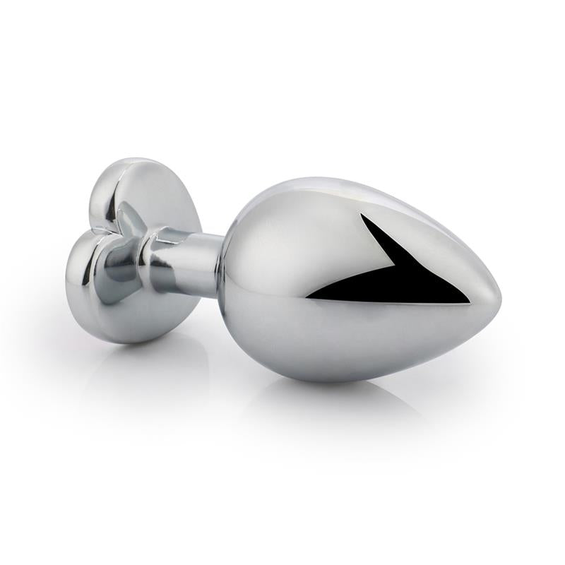 AFTERDARK HEART SHAPED BUTT PLUG WHITE SIZE S AD-242