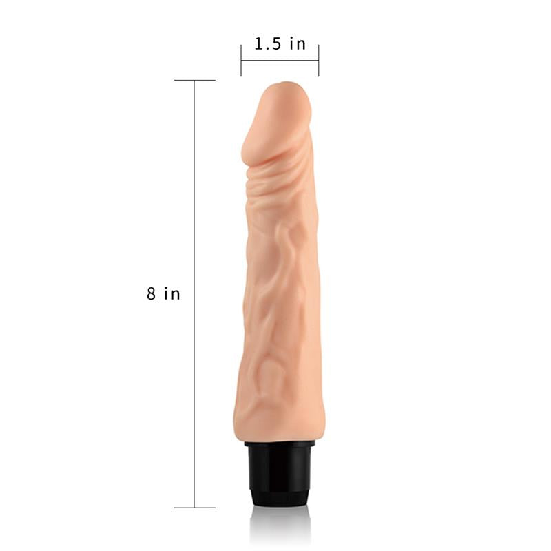 LOVETOY VIBE REAL FEEL 8" FLESH
