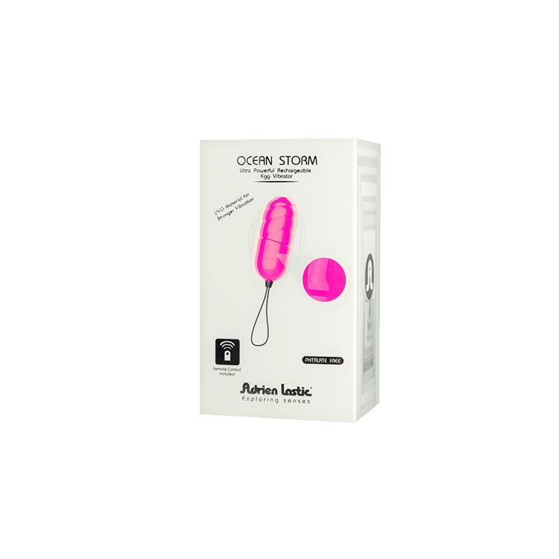 ADRIEN LASTIC VIBRATING EGG OCEAN STORM + CONTROL LRS AL-40581