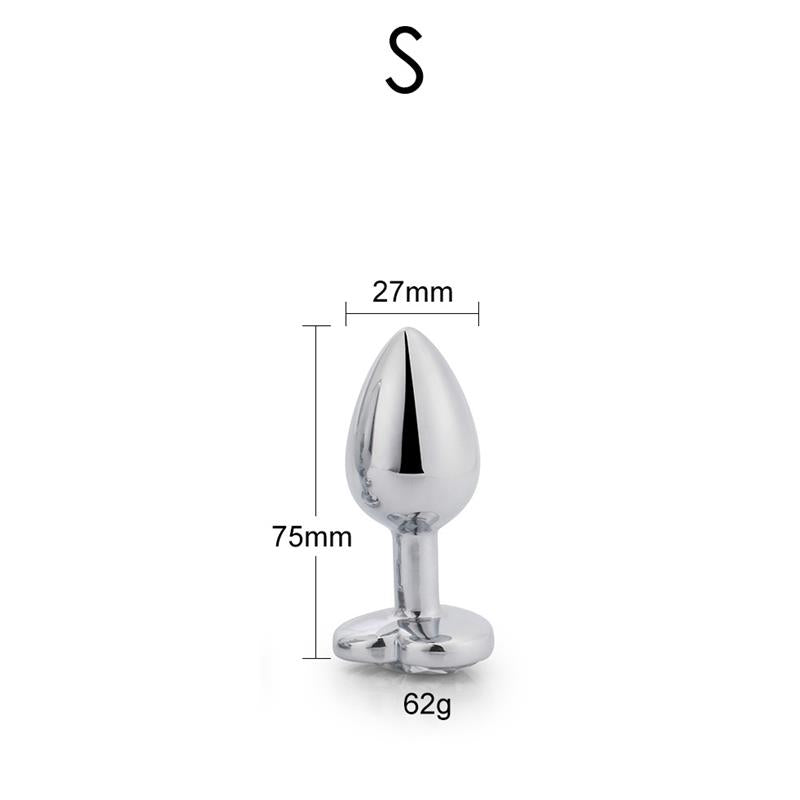 AFTERDARK HEART SHAPED BUTT PLUG WHITE SIZE S AD-242