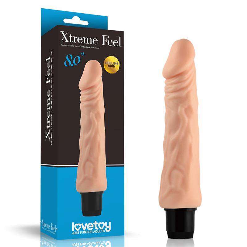 LOVETOY VIBE REAL FEEL 8" FLESH