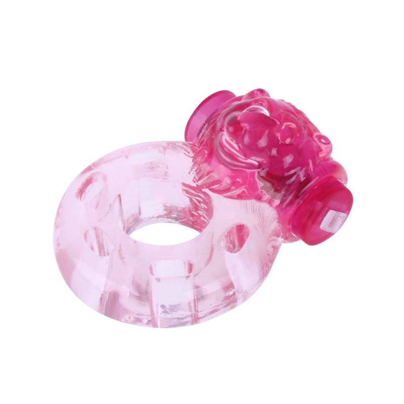 BAILE VIBRATING COCK RING BEAR PINK Reference: BI-010084A